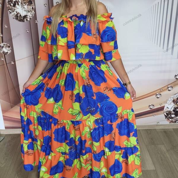 Sukienka Lola bianka Kwiaty