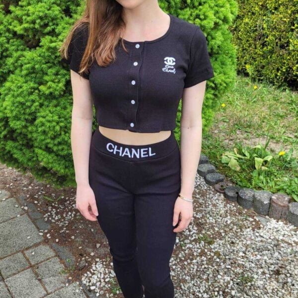 Komplet prążek damski