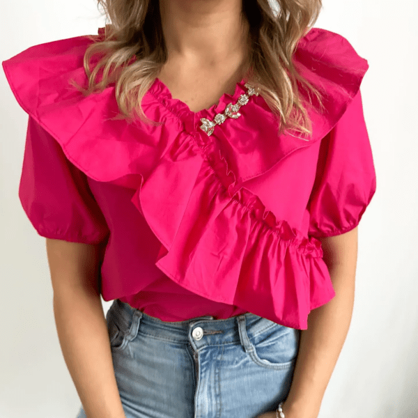 Bluzka damska falbana