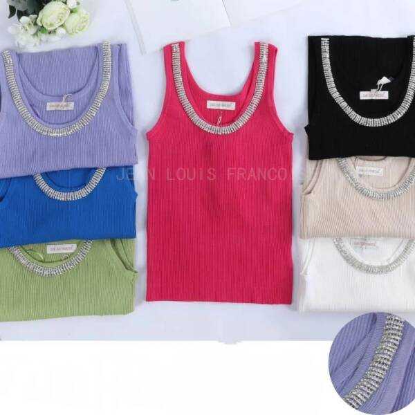 Bluzka top damski prążek Uni