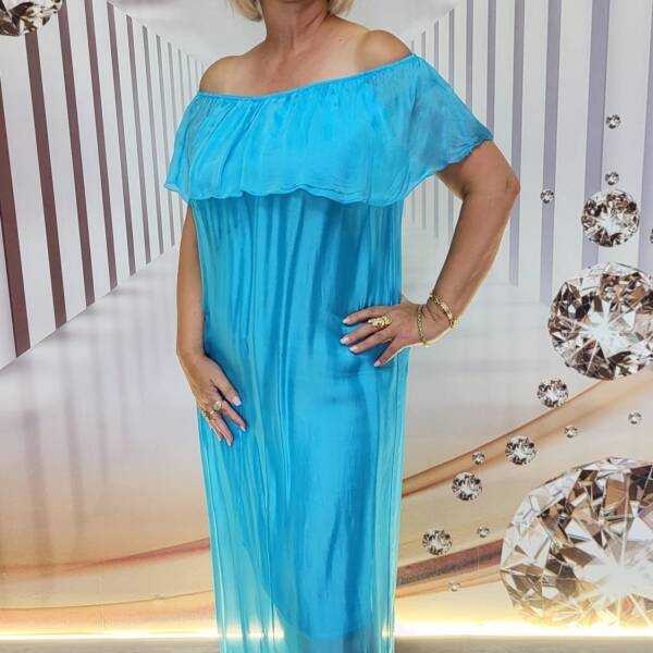 Sukienka damska hiszpanka jedwabno-wiskozowa Uni