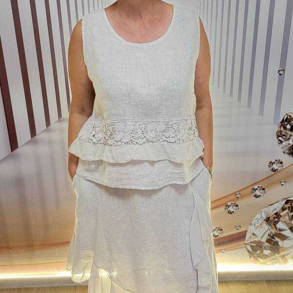 Komplet damski lniany Acqua & Limone Uni