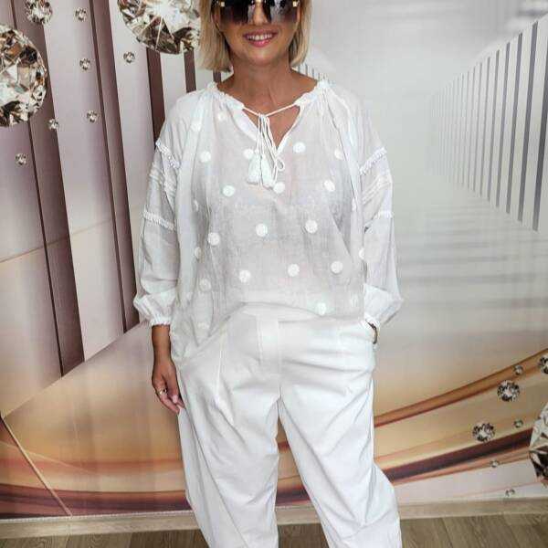 Bluzka damska groszki 3d Uni