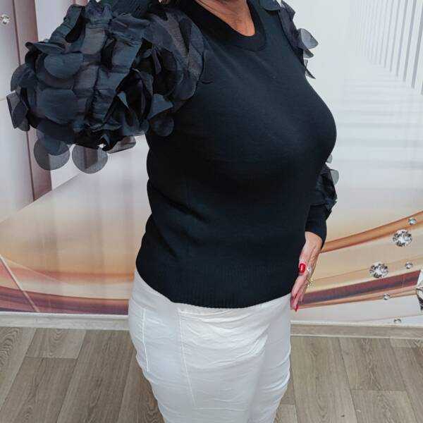 Sweter damski Uni Płatki