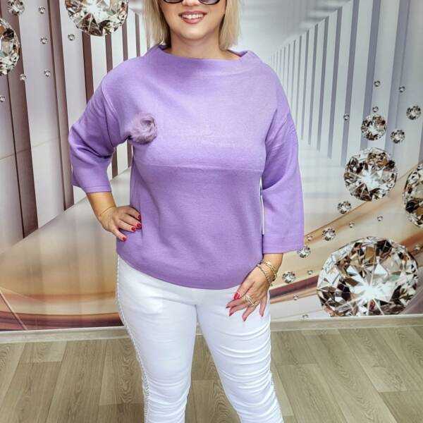 Sweter damski pompon Tass Uni