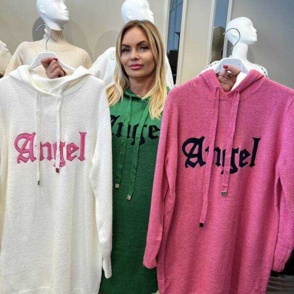 Sweter damski tunika Angel Uni