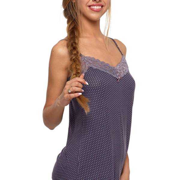 Wiskozowa piżama damska na ramiączkach