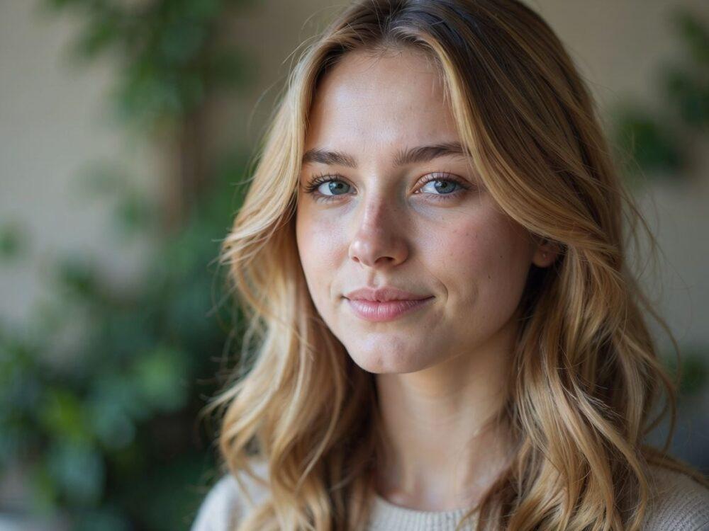 ciepły blond sombre